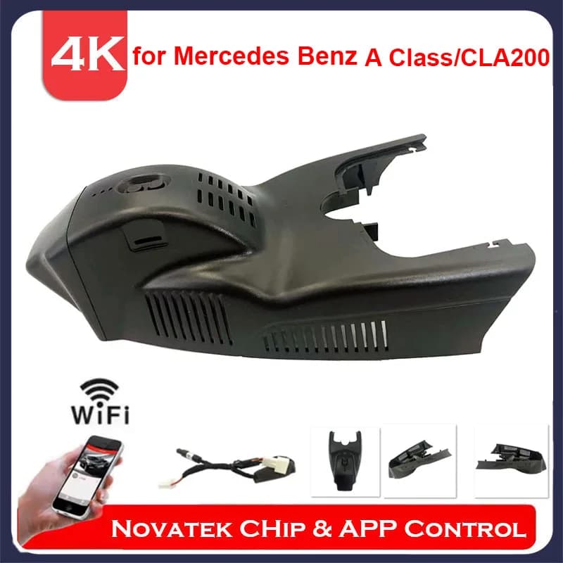 4K front and rear Cam Wifi Dash Cam for Mercedes-Benz CLA 200 CLA200 w117 x156 class A w176 ,Plug And Play Car DVR APP Control