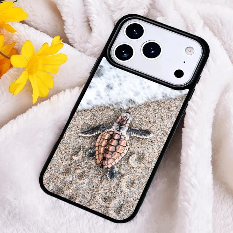 Cover Morbida Antiurto con Tartarughe Marine d'Acqua Dolce per iPhone 17 16 Pro Max 15 14 Pro 11 12 13 XR XS 6 7 8 Plus