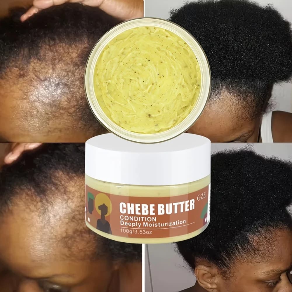 GZE Chebe Burro Conditions Hydrating Deep Hair Growth Repair Damaged Hair Super Liscio African Regrowth Anti Hair Loss