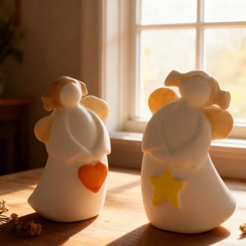 Stampo in Silicone per Candele a Forma di Cuore, Stella e Angelo, Ultimo Modello, per Creazioni Fai-da-Te, Stampi per Gesso Aromaterapico, Sapone e Resina