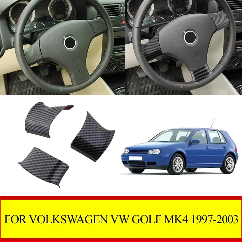 For Volkswagen VW Golf 4 MK4 1997- 2003 Carwheel Sequins Panel Stickers Cover Decoration Car Accessories