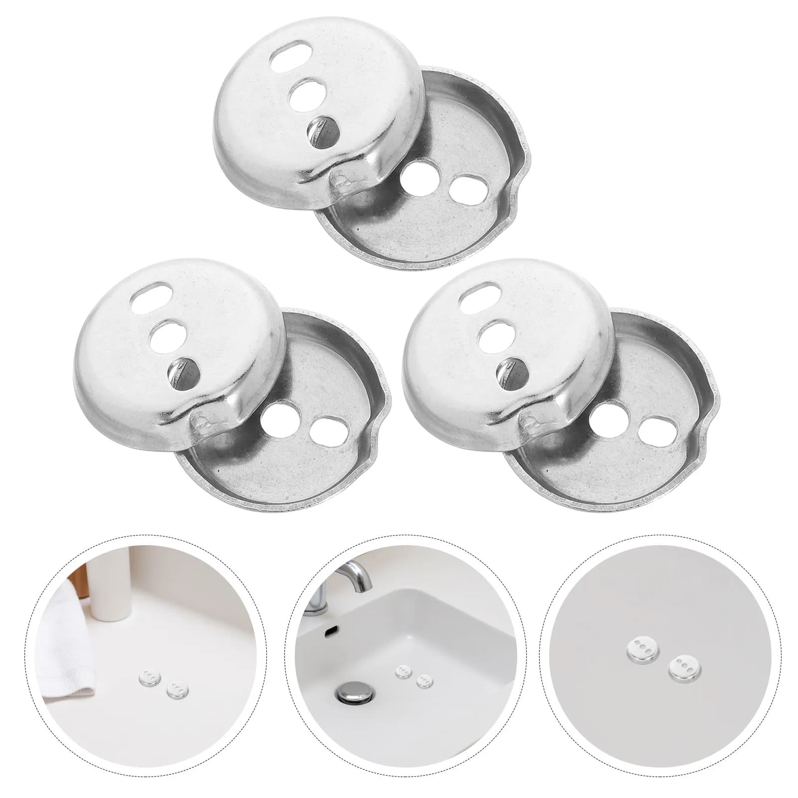 Kit di Riparazione per Portasciugamani da Bagno, 6 Pezzi, Accessori in Acciaio Inox, Viti di Sospensione per Portasciugamani