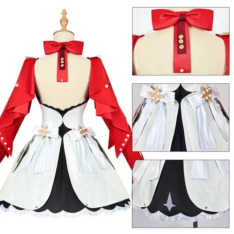 A;3\v,7'd/Anime Game Zenless Zone Zero Cosplay Astra Yao Sexy Costume Red Dress Uniform Wigs Earrings for Women's Dayx;4'v\7,h/