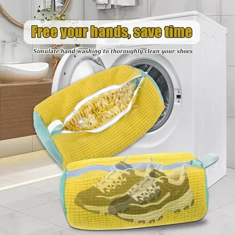 Washer Bag Washing Machine Shoes with Hinge, Soft Interior Baby Bag, Perfect for sneakers and casual shoes