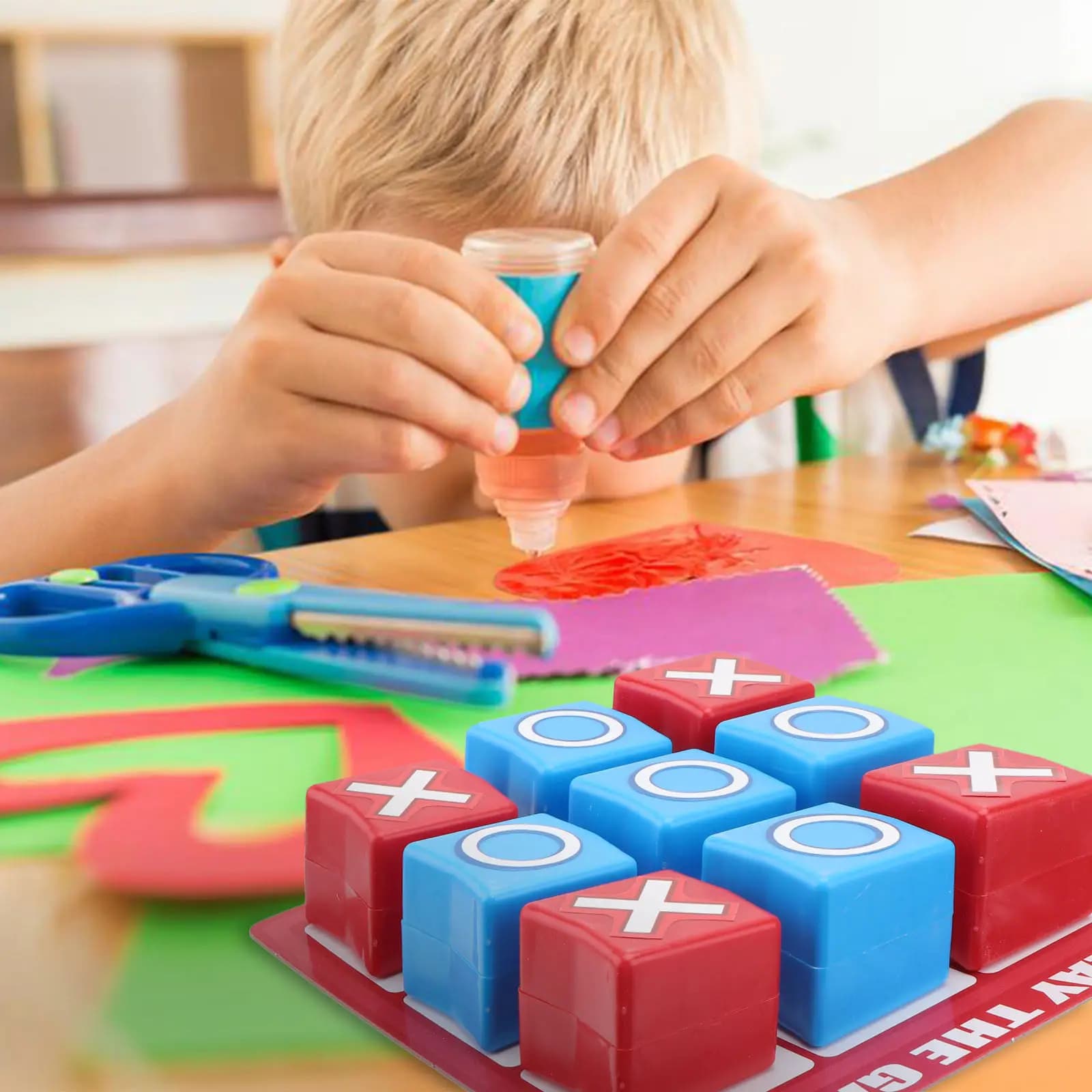 1 set di giochi di scacchi, gioco da tavolo per famiglie, set da gioco interattivo, colore neutro, antistress, giocattolo educativo