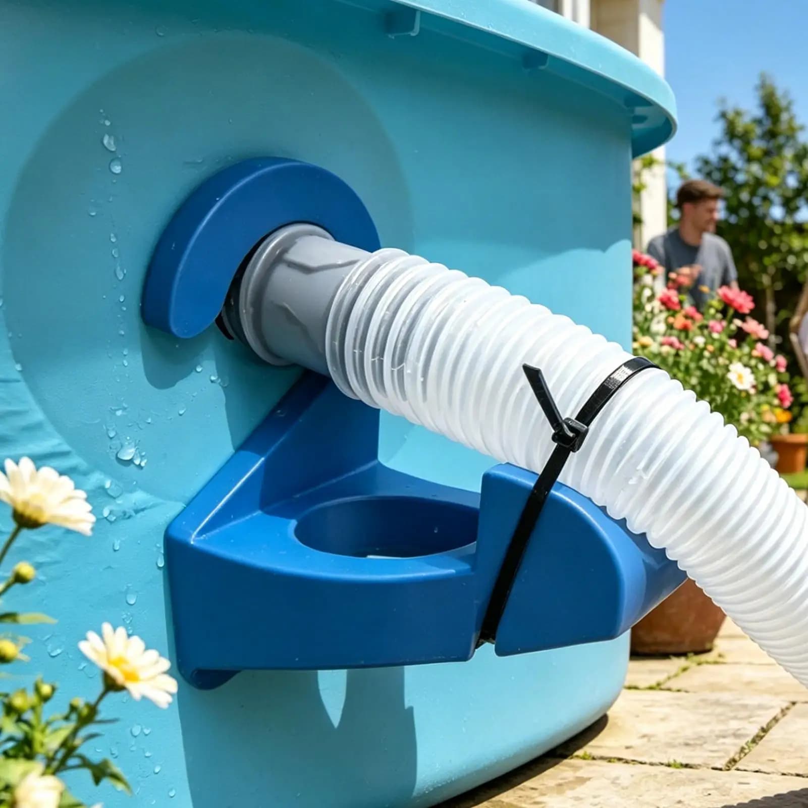 Water Hose Support for Pool, 3 Pieces, Non-slip Pipe Holder, leakproof pool hose holders, for indoors, outdoors, garden, farm