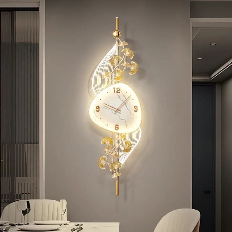 Orologio da parete di lusso a pendolo moderno, decorazione per la casa