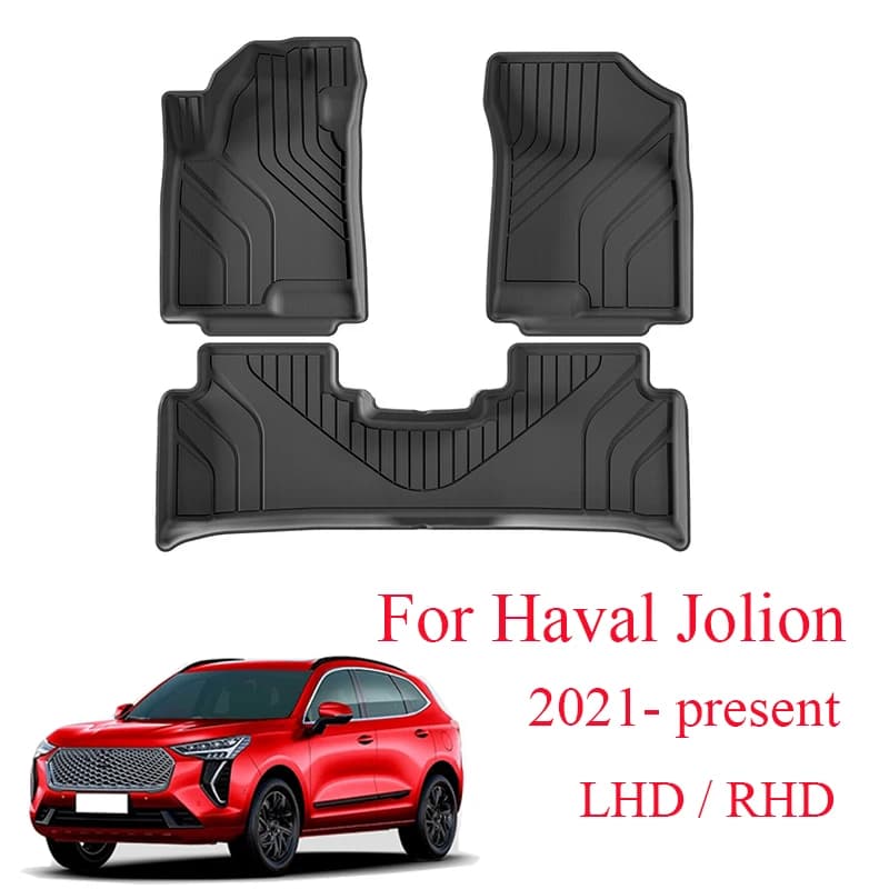 TPE Tappetini per auto per Haval Jolion 2021-presente Tappetino per bagagliaio Impermeabile antiscivolo Tappetino per piedi Kit tappeti Cargo Fodere LHD RHD