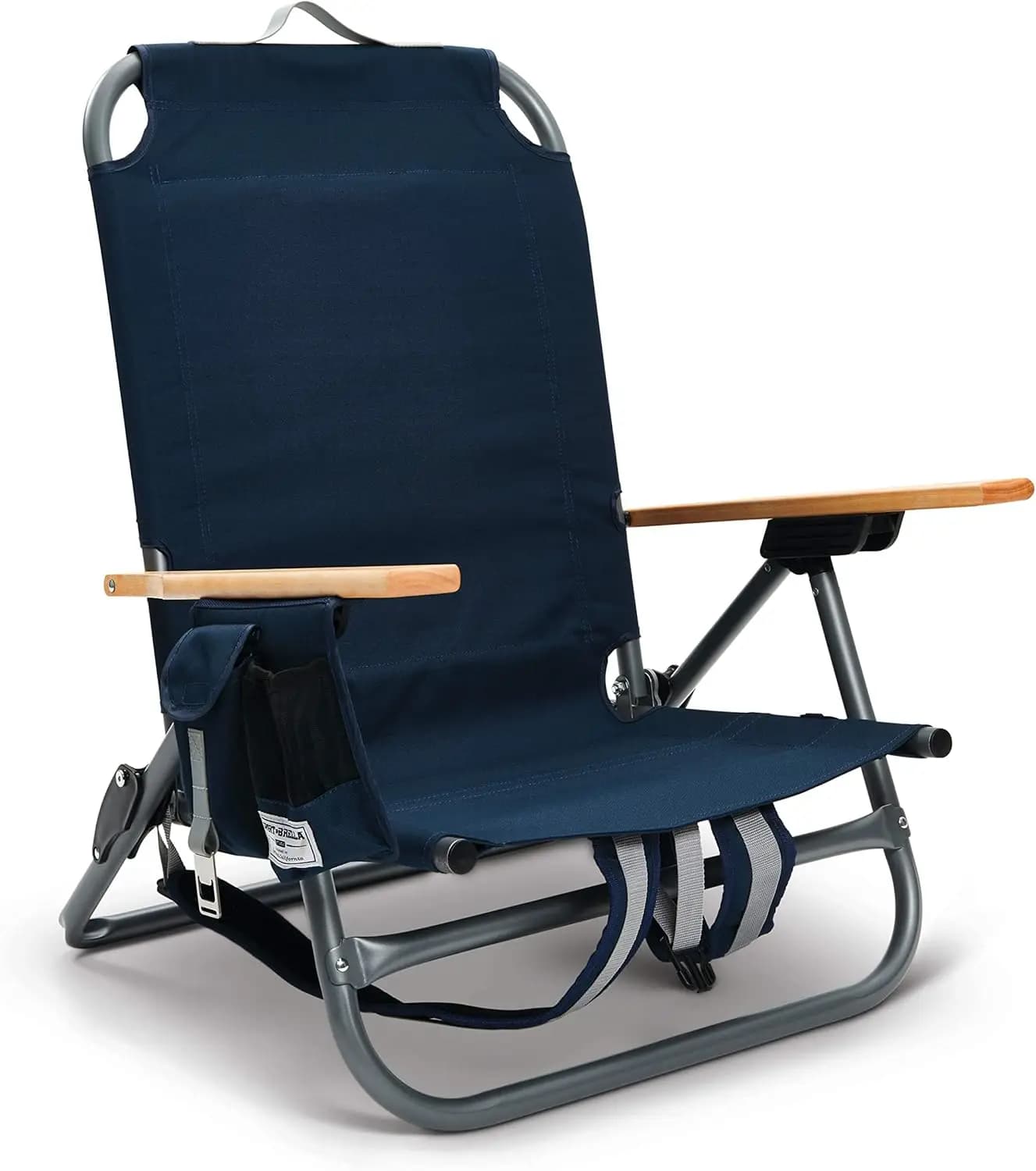 Sedia da Zaino Portatile con Parasole per Sport all'Aperto e Spiaggia