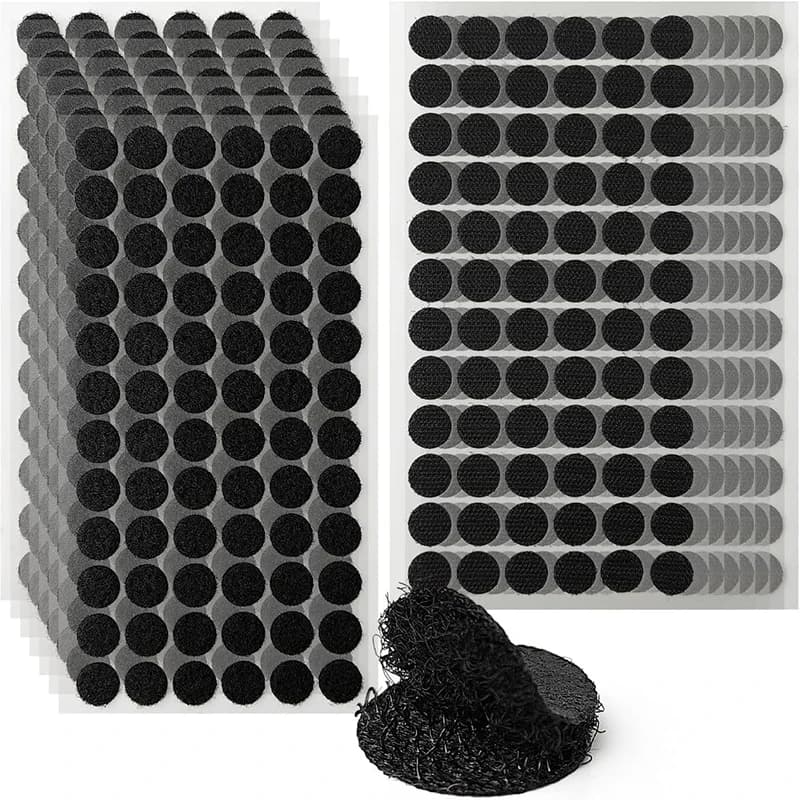 100 paia di punti di fissaggio gancio nastro adesivo forte adesivo magico in nylon nero bianco incastro accessori fai da te 10-30mm