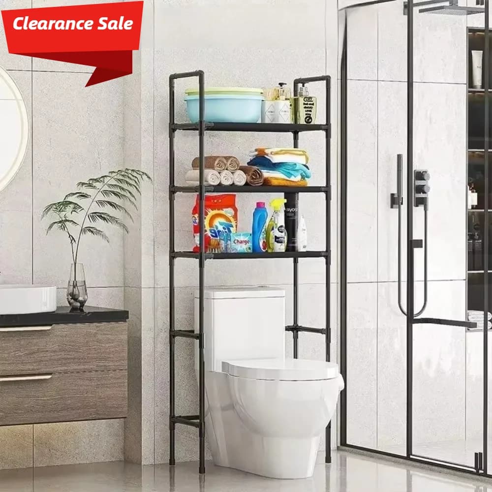 Scaffale portaoggetti per spazio bagno Lavatrice Rack Saver sopra WC Rack per pavimento del bagno Organizzatore domestico Vendita di liquidazione
