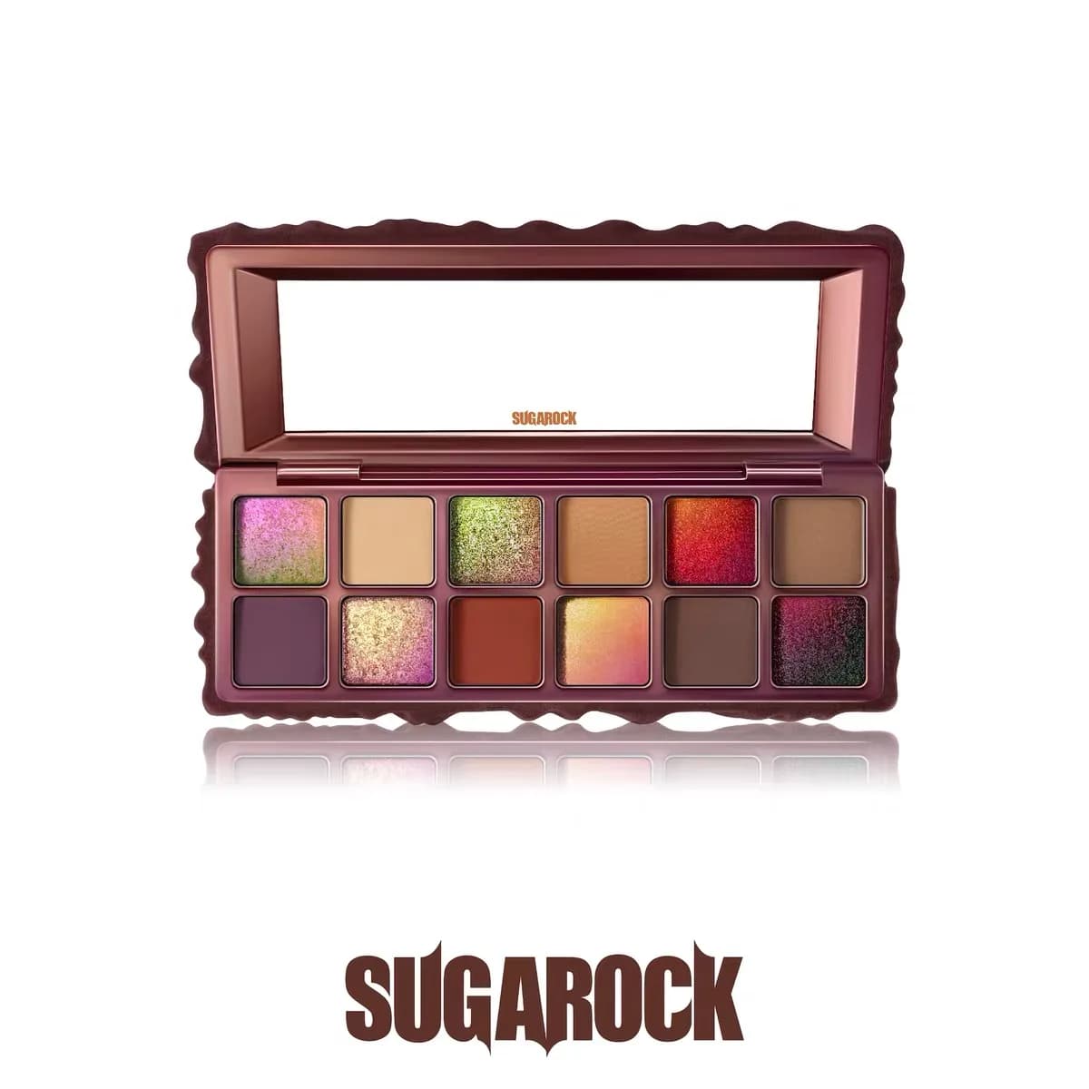 Sugarock 12 color palette of chameleon opaque eye shadow makeup