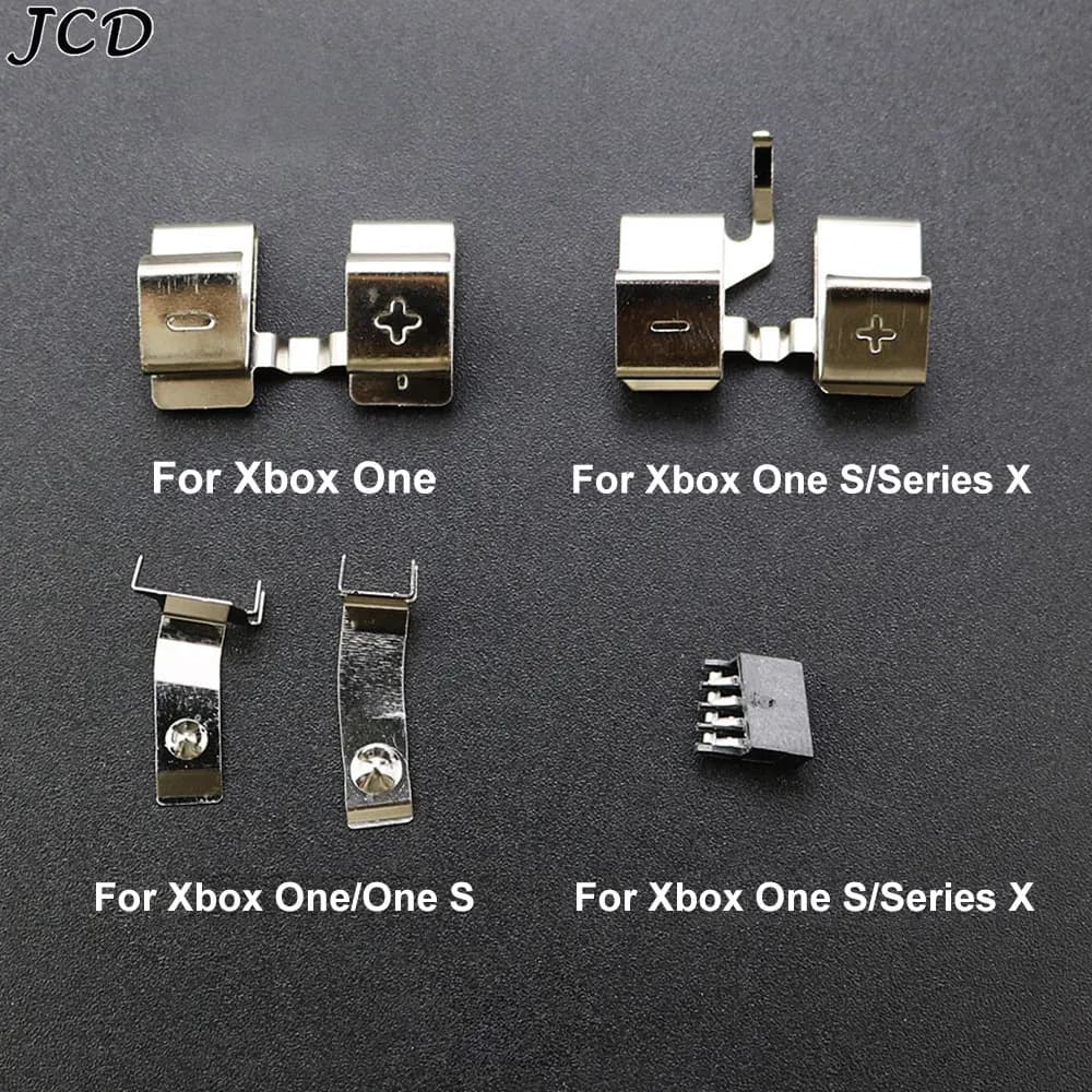 JCD Sostituzione della batteria Contatto Connettore Clip in metallo Parte per Xbox One S Per Xbox Series XS Controller Supporto batteria Molla