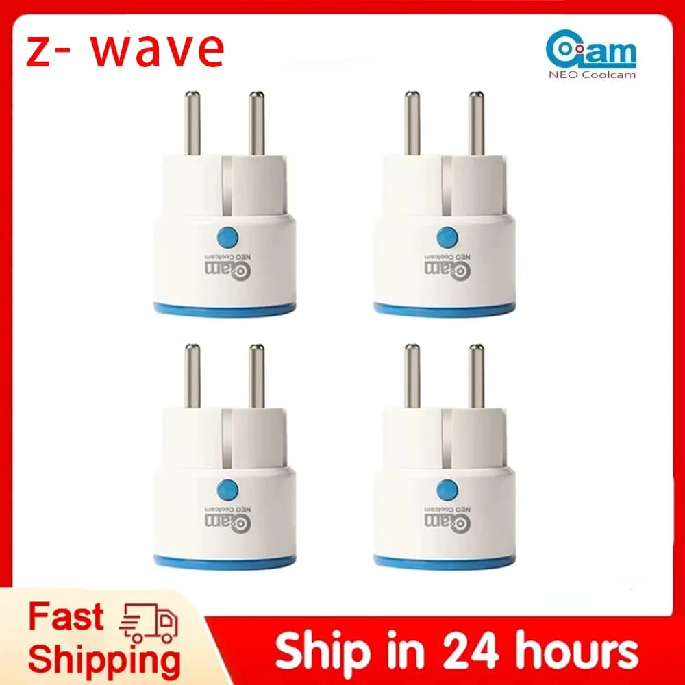 NEO Coolcam Z WAVE PLUS EU Plug Smart Power Socket Home Automation Alarm Smart Home System ZWave 868.4MHz Video Frequency