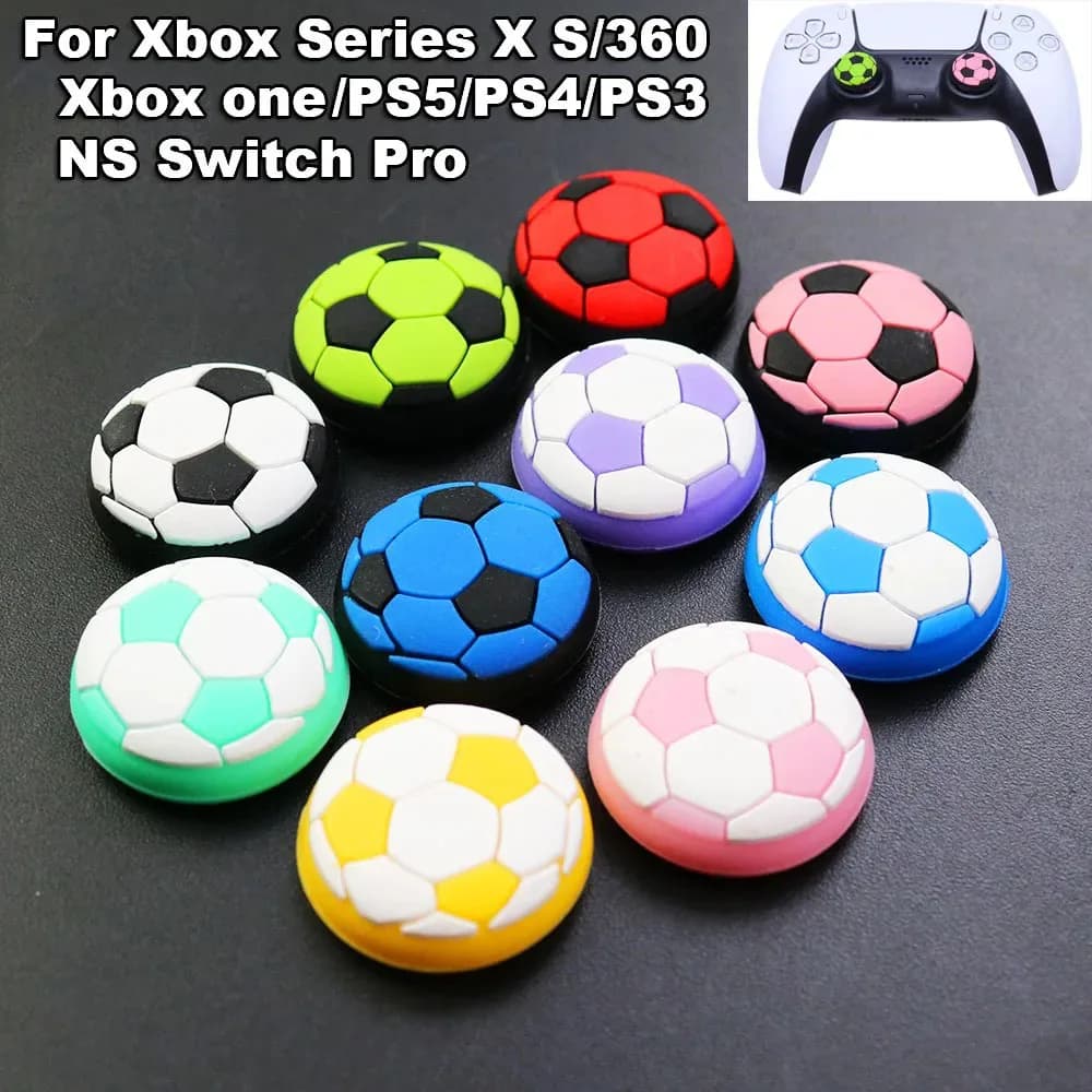 YUXI 1pc per PS5 PS4 PS3 per NS Switch Pro Xbox una serie 360 Controller calcio antiscivolo Joystick Cover Silicone Thumb Stick