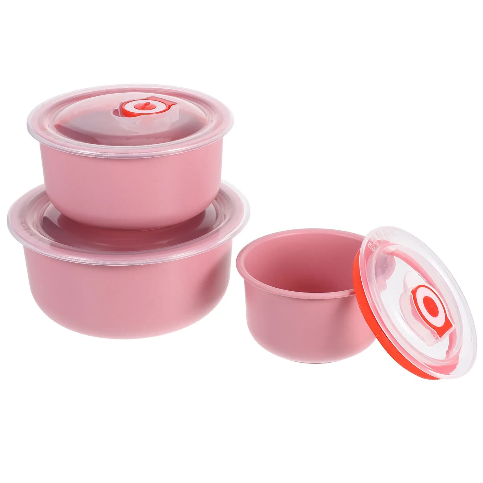 3Pcs Plastic Airtight Food Containers Kitchen Storage Meal Prep Vegetable Fruit Fresh Keeping Pantry Storage Container Plastic