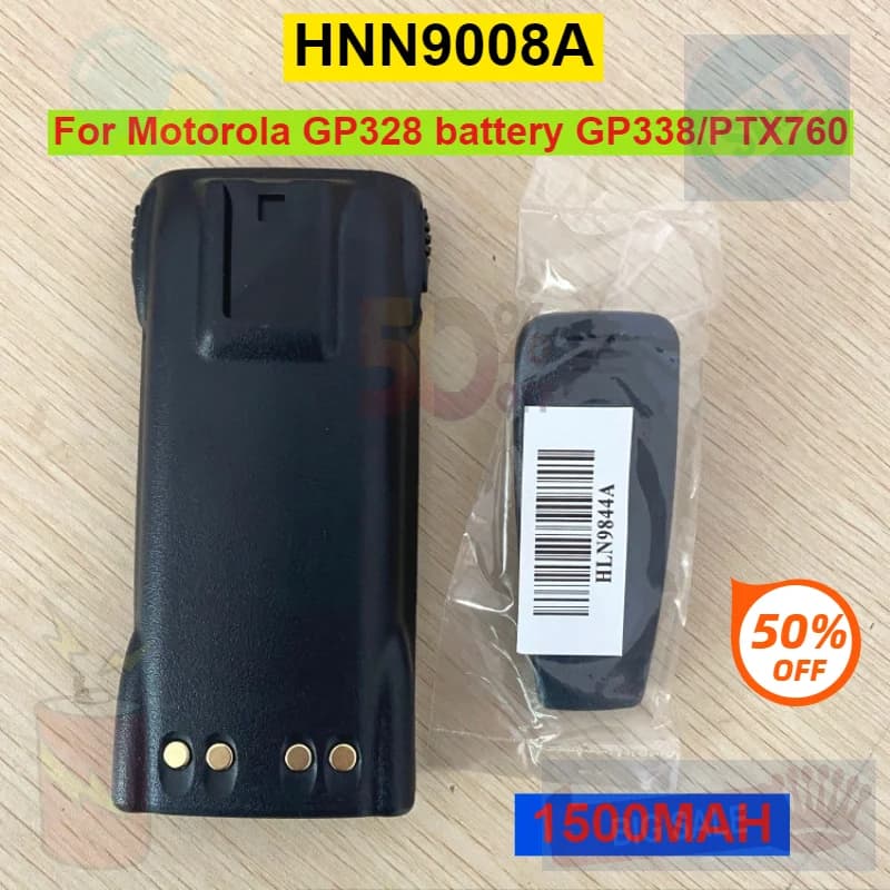 Batteria di Ricambio HNN9008A per Walkie-talkie Motorola GP340 GP380 GP640 GP680 HT1250 HT750 GP328 MTX850 PR860 PTX760 GP338