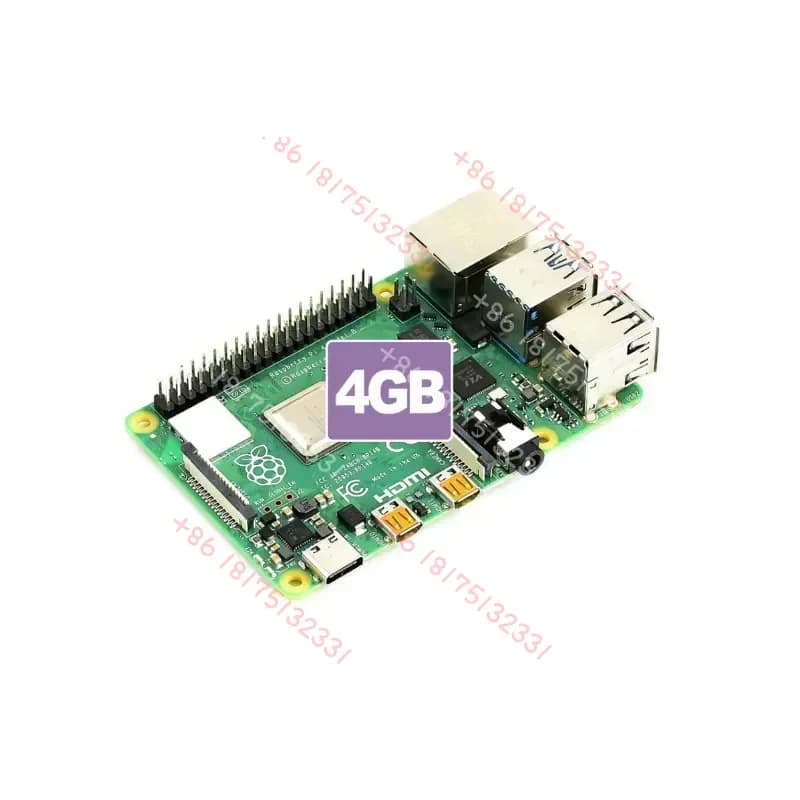 Raspberry Pi 4 Modello B 4GB RAM Completamente Aggiornato BCM2711B0 (ARM Cortex-A72) Quad-core a 64 bit 1.5GHz Gigabit Ethernet