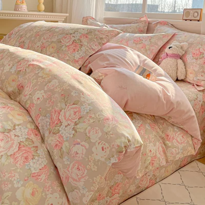 New small quilt liner with fresh cotton twill print, single piece, duvet cover for autumn and winter dormitory, without pillowcase