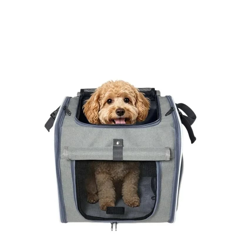 Portable Cat Backpack Pet Carrier for Small Pets Breathable Outdoor Travel Bag Bike Mounted Dog Carrier Car Use Pet Crate