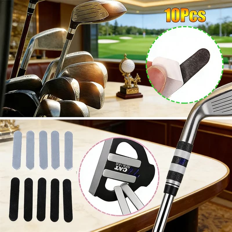 Swing weight control tape, 10 pieces, high-density lead strips, to easily add weight to golf clubs and tennis rackets, without necessary permanent changes