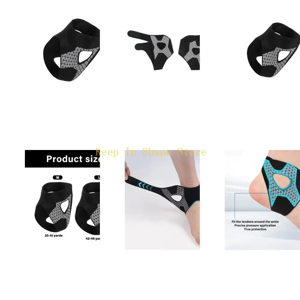 U1JC Tutore per caviglia Comodo tutore per caviglia Supporto per caviglia regolabile Protezione per caviglia traspirante per