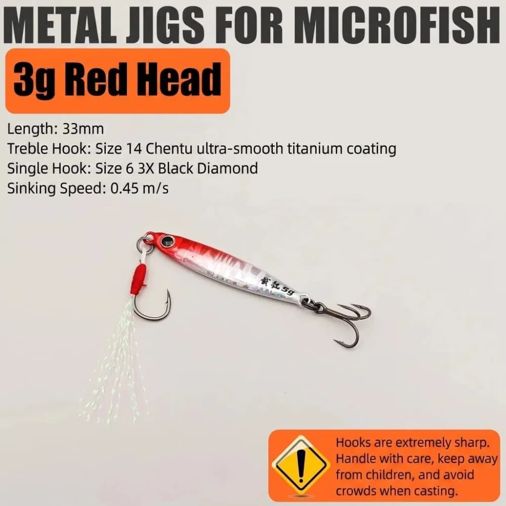 3g Weight Mini VIB Fishing Lure 5g Weight Metal Material Micro Iron Plate Artificial Bait Treble Hook Treble Hook Bait