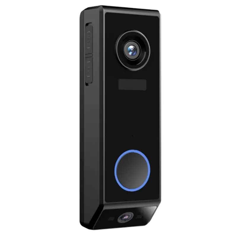 B29C-Videocitofono wireless alimentato a batteria con doppio obiettivo/alimentazione cablata con carillon, audio bidirezionale, cambio voce
