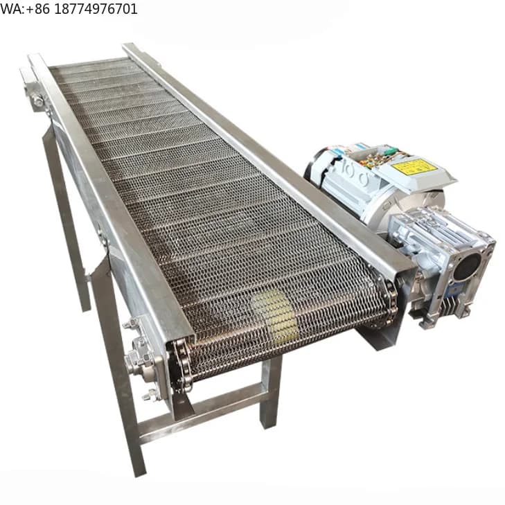 Fine Knife conveyor for Food Production and Displacement Line, Fruit and Vegetable Cleaning Machine