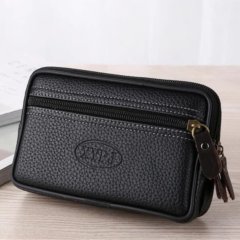 Marsupio per cellulare per uomo Borsa per testificare Portamonete in pelle Tasca per tracolla Borsa per cellulare Pochette Marsupio per cintura