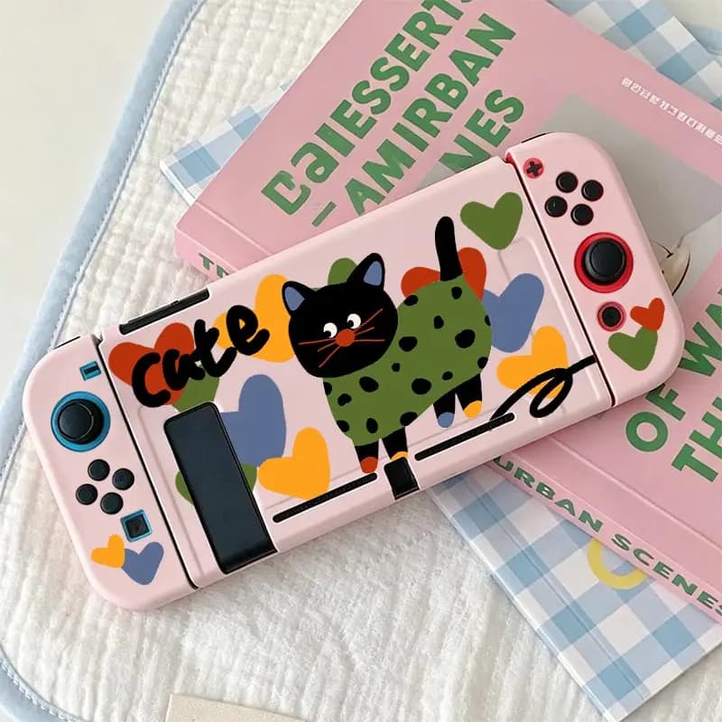 Protective Case Accessories for Nintendo Switch NS Game Console Anti-Scratch Shell Protector TPU Split Protective Case