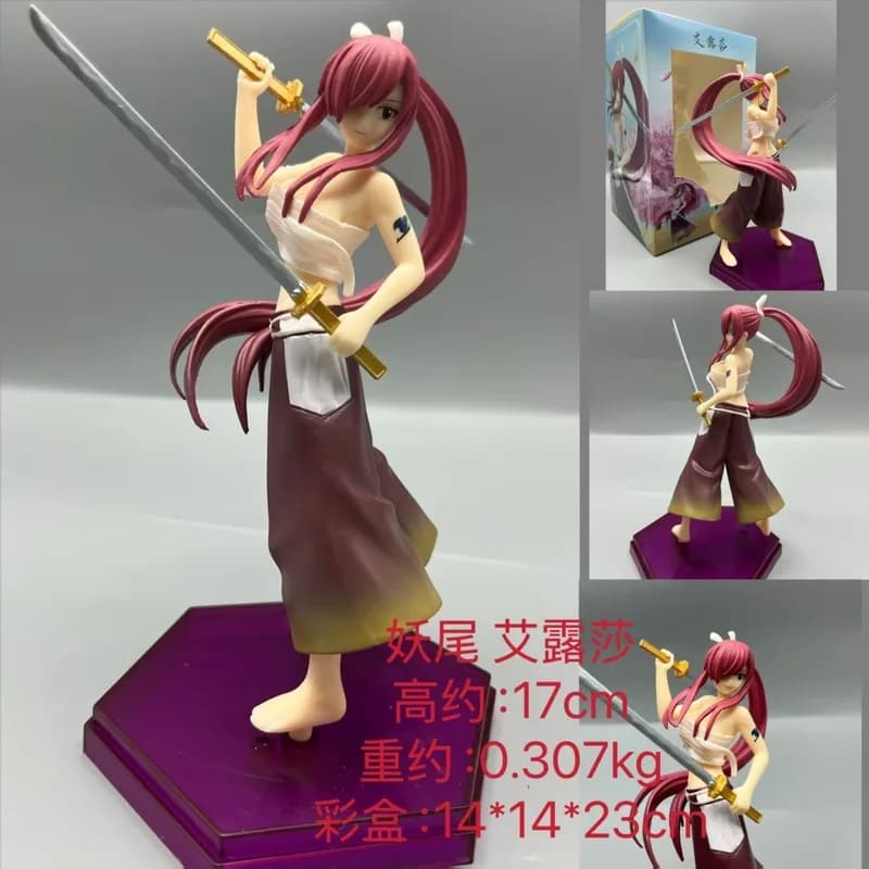 Nuova Action Figure in PVC da 17 cm di Erza Scarlet con Lama Demoniaca Benizakura, Collezione Anime Giapponese Fairy Tail Final Season