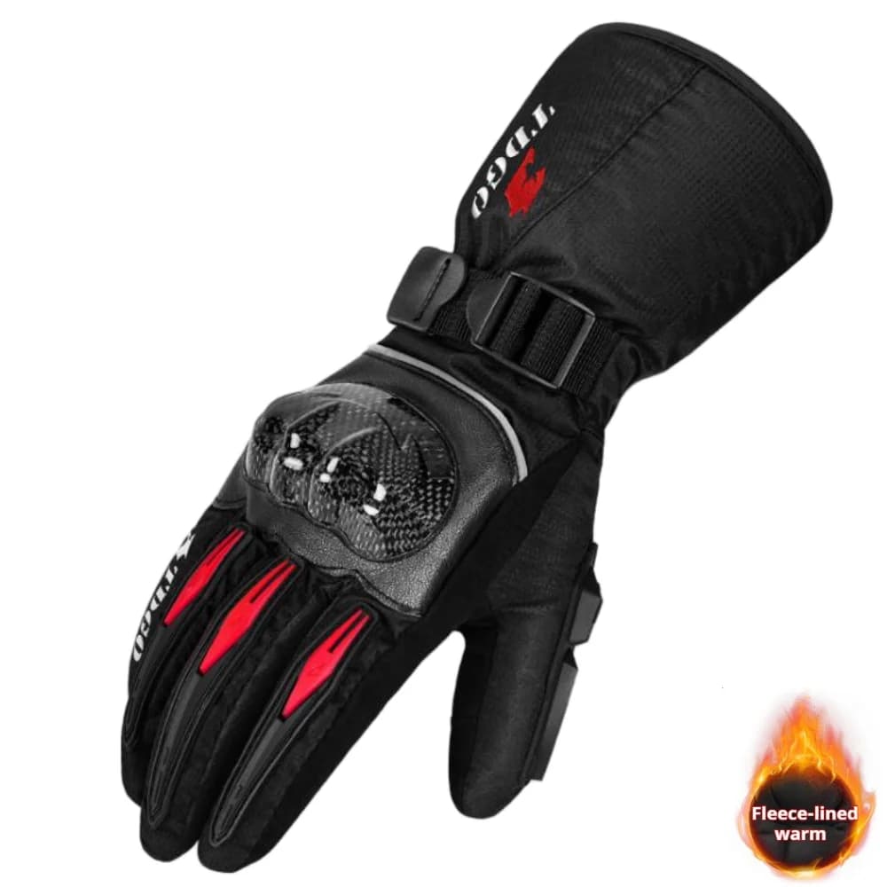Guanti lunghi da moto, protezione rigida, ispessiti in inverno per il calore, adatti per fuoristrada e guida, touch screen