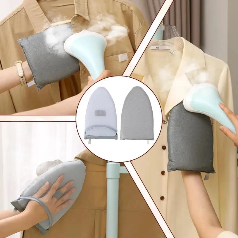 1/2 Pezzi Guanti Resistenti al Calore, Mini Copertura Anti-scottatura per Asse da Stiro, Accessorio Portatile per Stiratore a Vapore