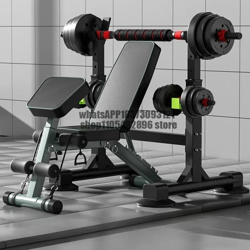 Multifunctional Bench Stool Fitness Equipment Household Indoor Bench Press Rack Dumbbell Stool Squat Rack