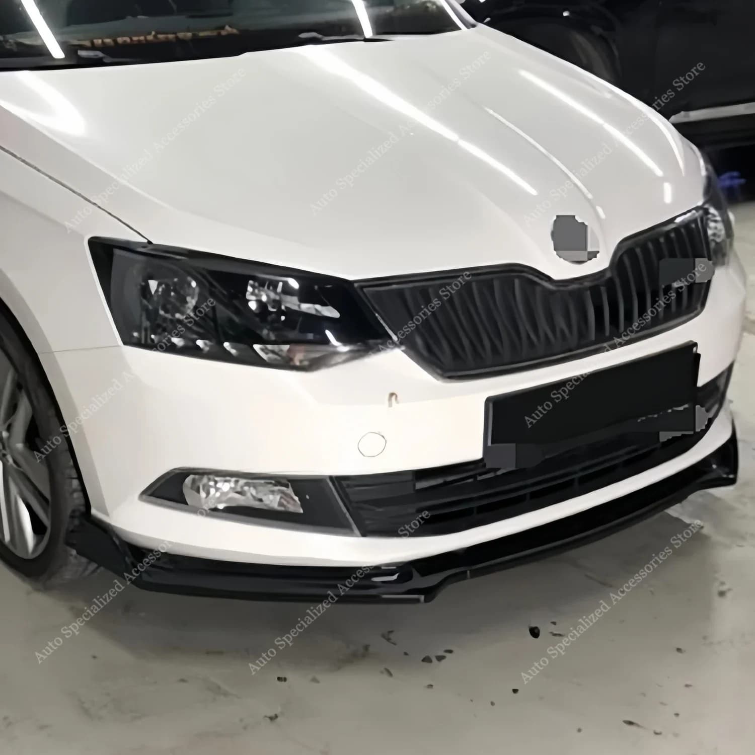 Paraurti anteriore Lip Spoiler Splitter Per Skoda Fabia MK3 NJ TSI TDI MPI 2014-2021 BodyKits Accessori Auto Diffusore Esterno
