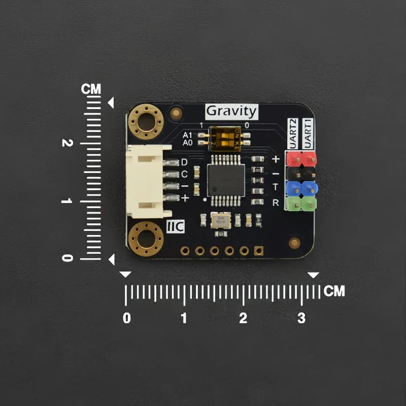 Modulo Seriale Gravity I2C a Doppio UART 2Mbps 256B FIFO per Arduino Raspberry Pi micro:bit, Espansione 8 Porte Seriali Hardware
