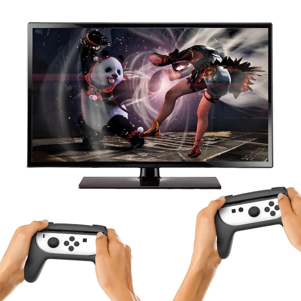 2 Pezzi Impugnature per Switch 2, Supporto Sinistro+Destro per Joycon, Custodia con Impugnatura per Controller Switch 2