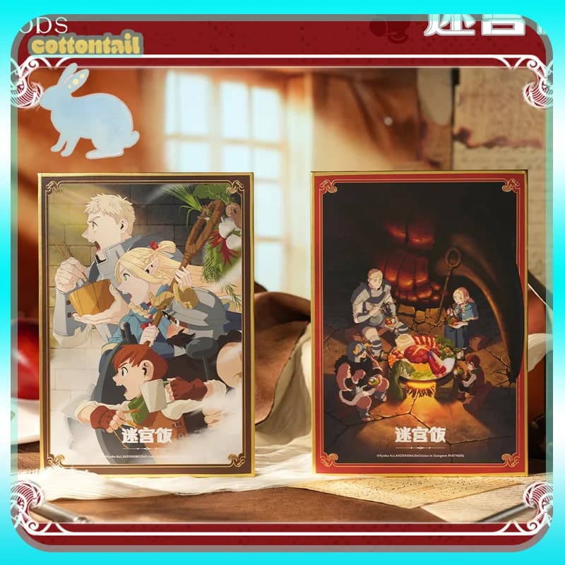 Deliziosi Ornamenti Anime della Serie Kv 'In Dungeon' con Stampa in Lamina d'Oro, Giocattoli da Collezione, Regalo per Ragazze