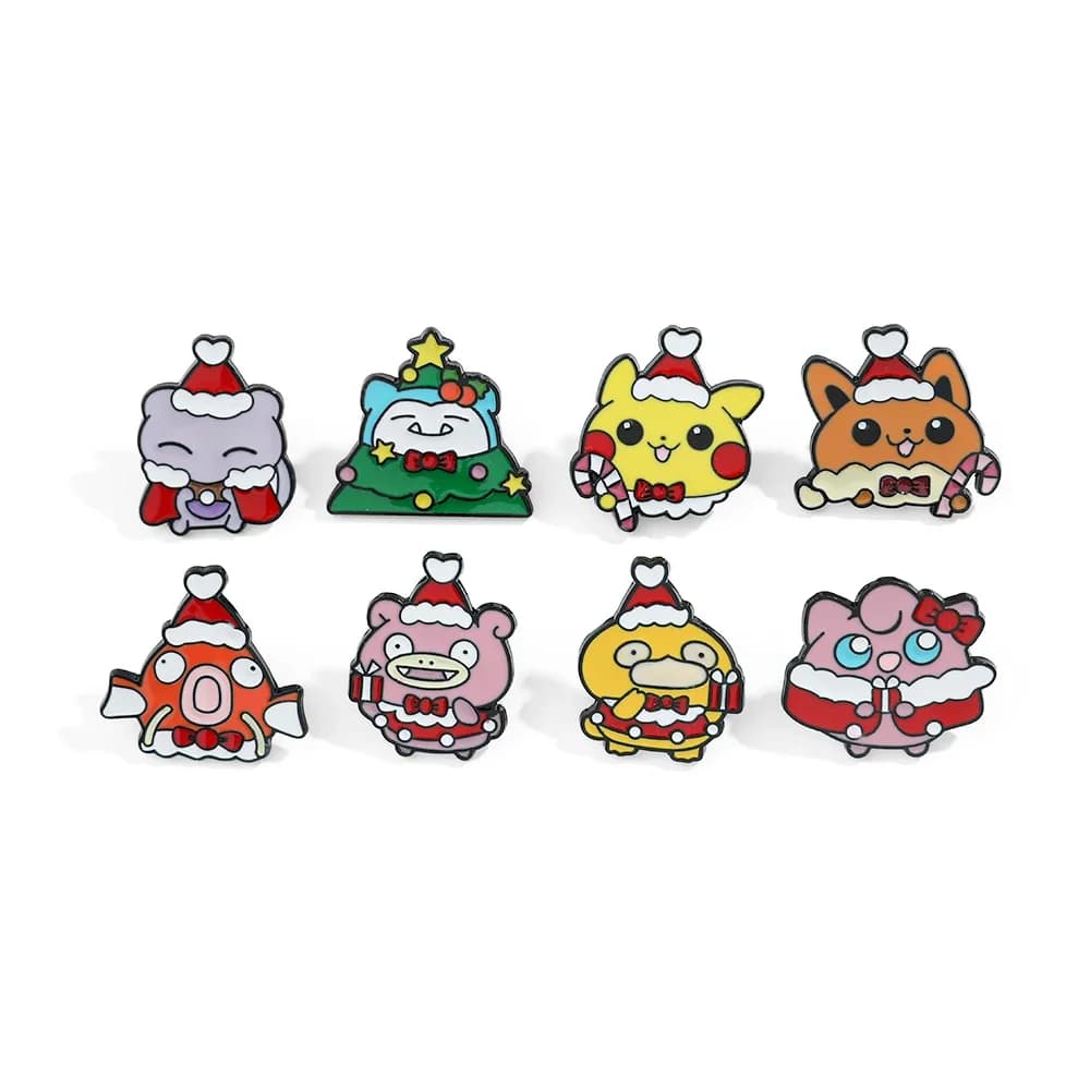 8 Pezzi Spilla Natalizia Slowpoke, Simpatico Distintivo in Metallo Pikachu Mewtwo per Zaino, Abbigliamento, Gioielli, Accessori, Regalo per Amici