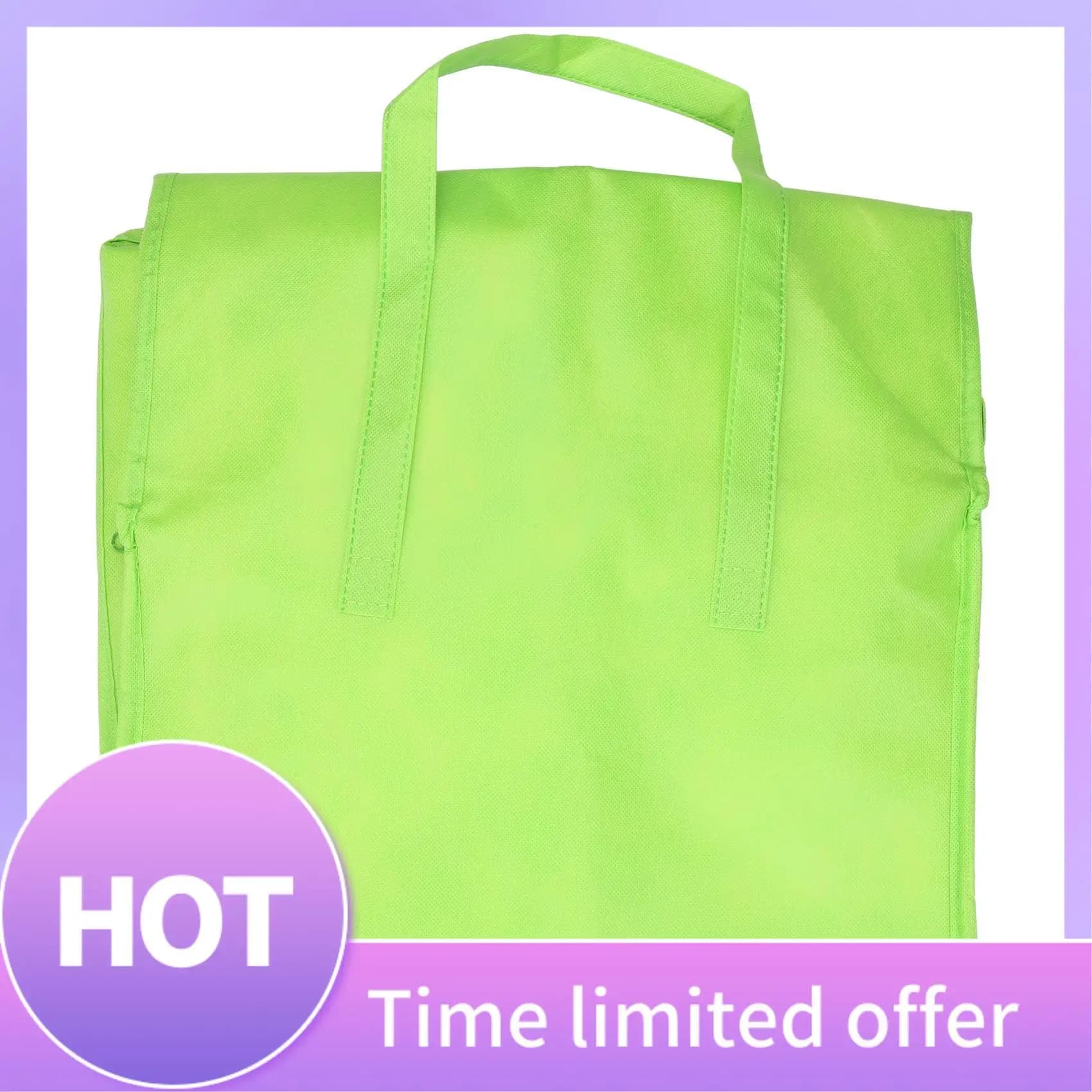B69C Borsa termica pieghevole grande Borsa termica portatile per torta alimentare Borsa termica in foglio di alluminio Confezione di ghiaccio impermeabile Scatola per il pranzo Consegna