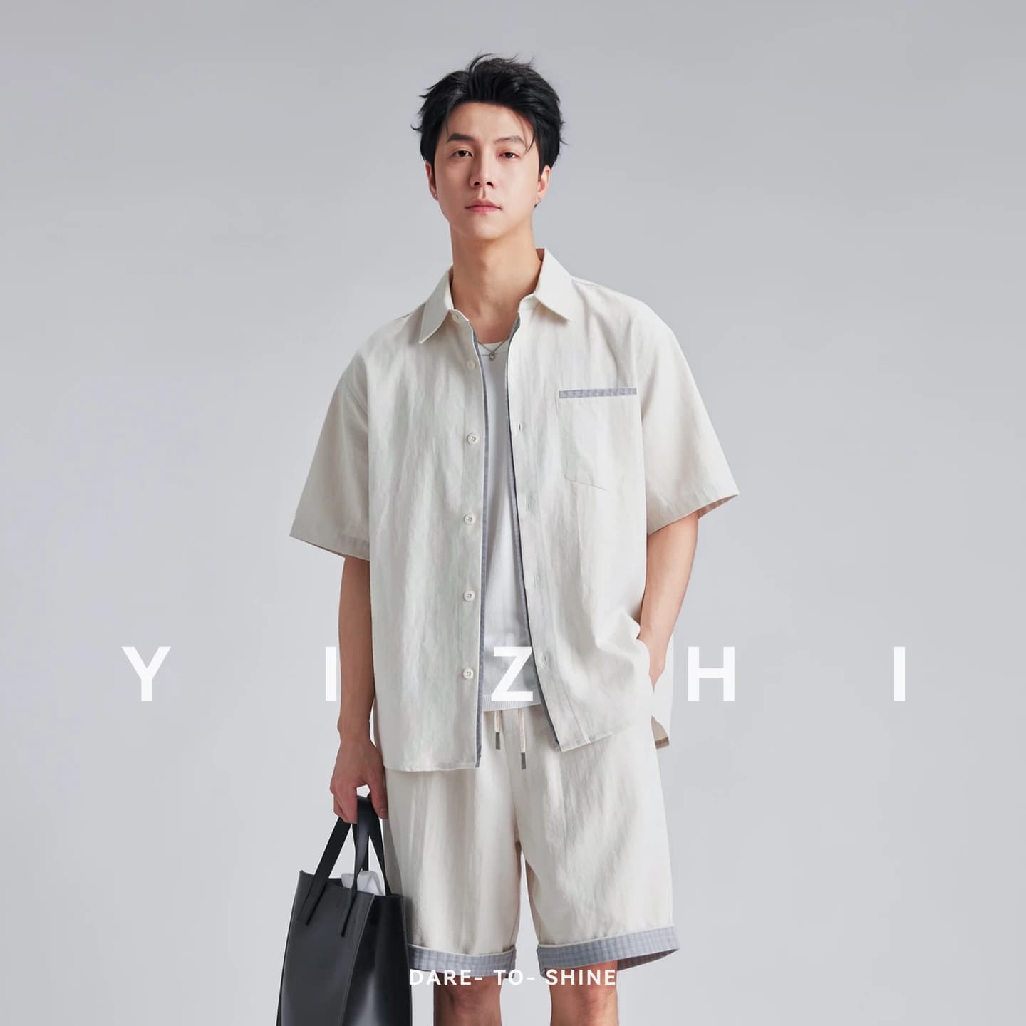 Men Contrast Plaid Cuff Short Sleeve Shirt Set Summer Old Money Style Loose Casual Shorts Two Piece Outfit Lazy Matching Suit
