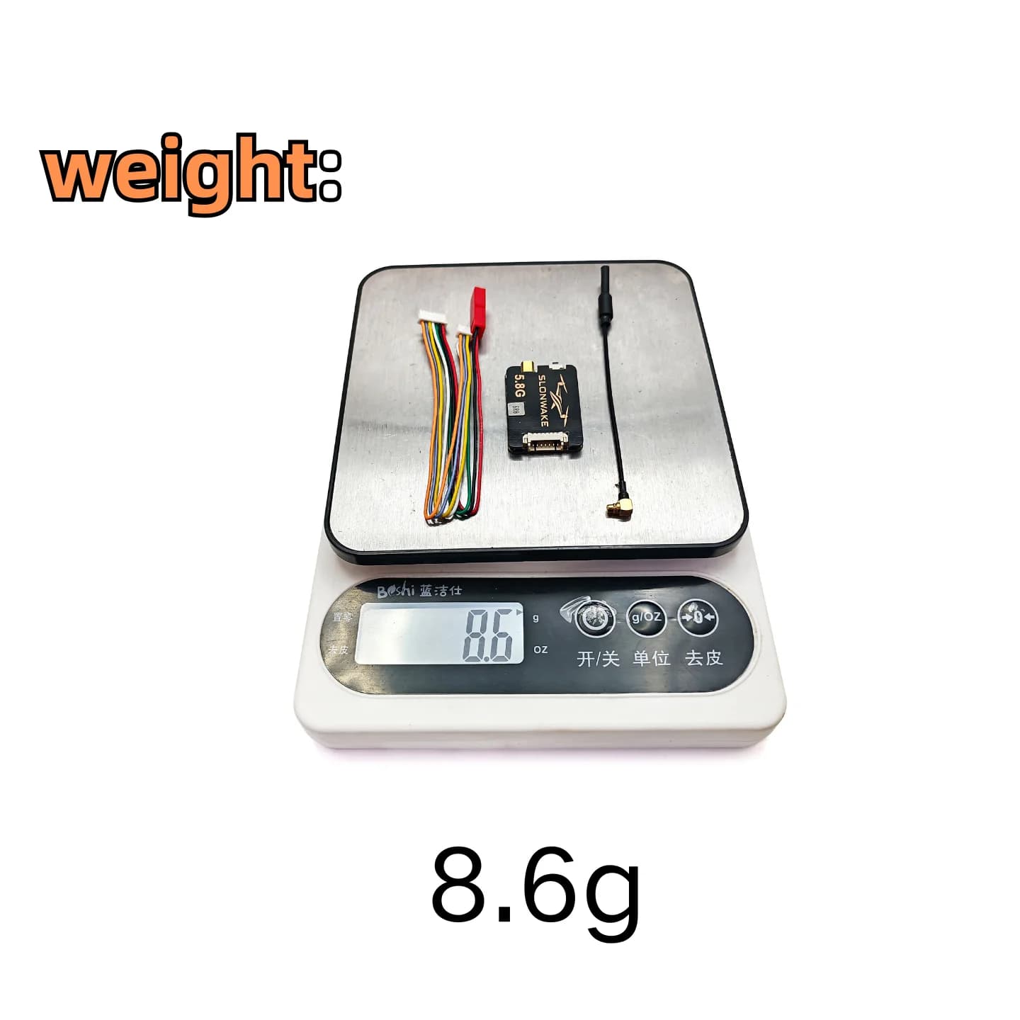 SLONWAKE 5.8GHz 48CH VTX 1.2W Video Transmitter Images 2-6S 200/500/800/1200mW for Long Ray FPV RC drones, Multicopters and Quadrepts