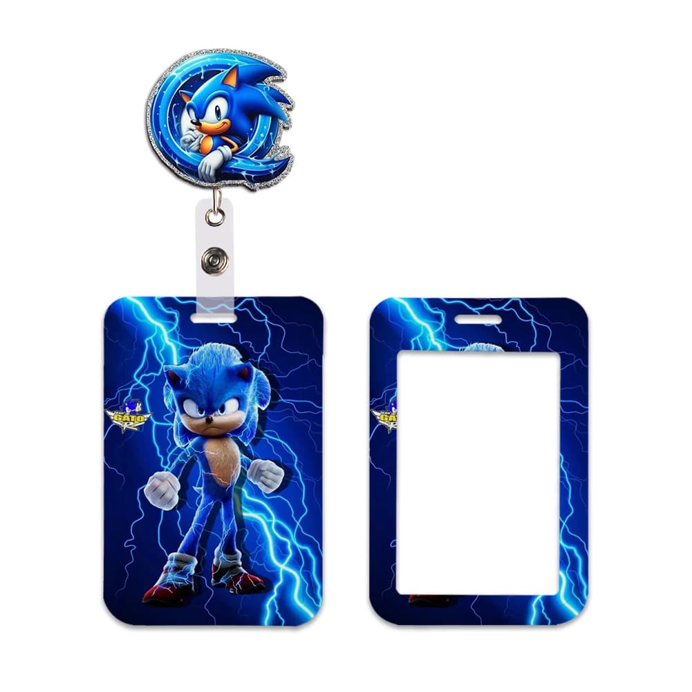 Laccetti da collo da donna con motivi di riccio ispirati ai film, porta badge identificativo, porta tessere da lavoro e accesso, accessori per portachiavi