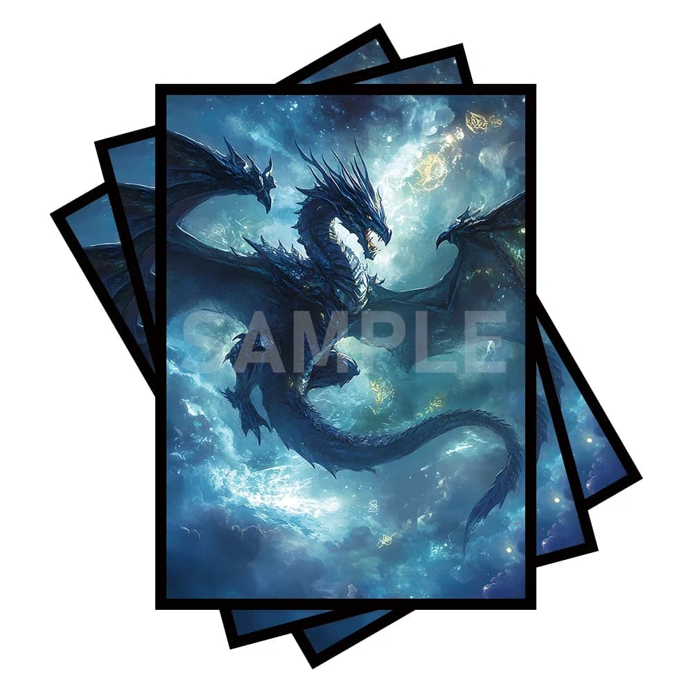 Bustine Protettive MTG 100 Pezzi, Retro Opaco Antiscivolo e Facili da Mescolare, 2.6 x 3.6 Pollici, Compatibili con TCG OCG CCG DTCG PTCG (Galaxy Dragon)
