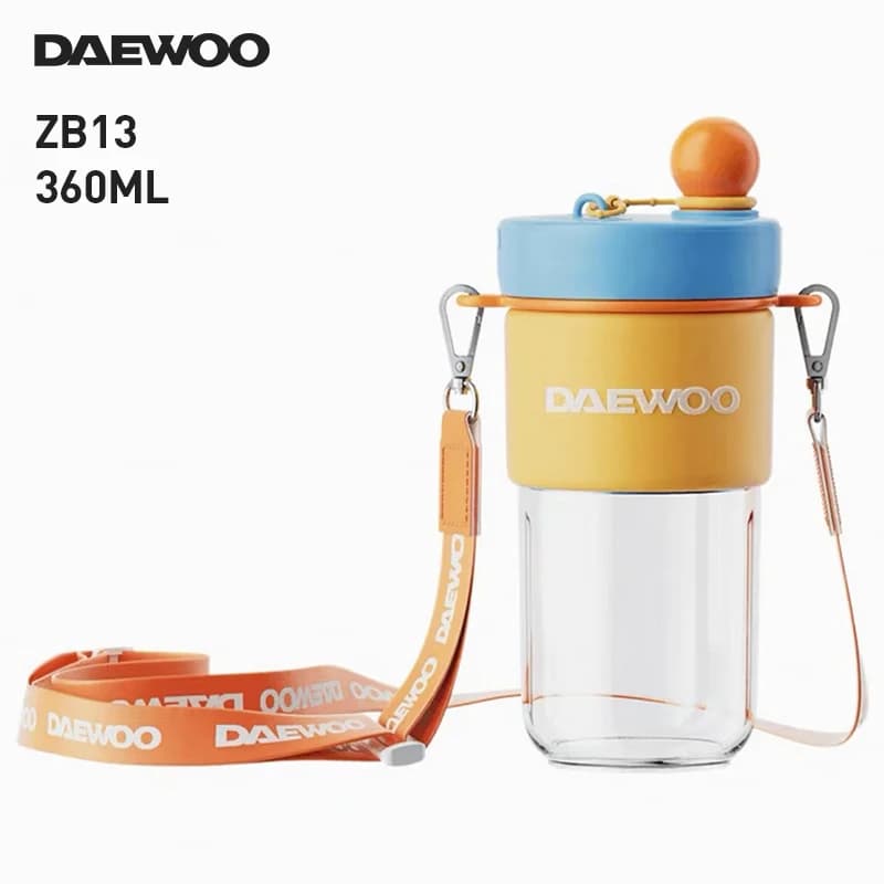DAEWOO ZB13 Portable Blender 360ml Fruit Vegetable & Ice Drink Dual Mode Smoothie Juicer Cup Type-C Rechargeable