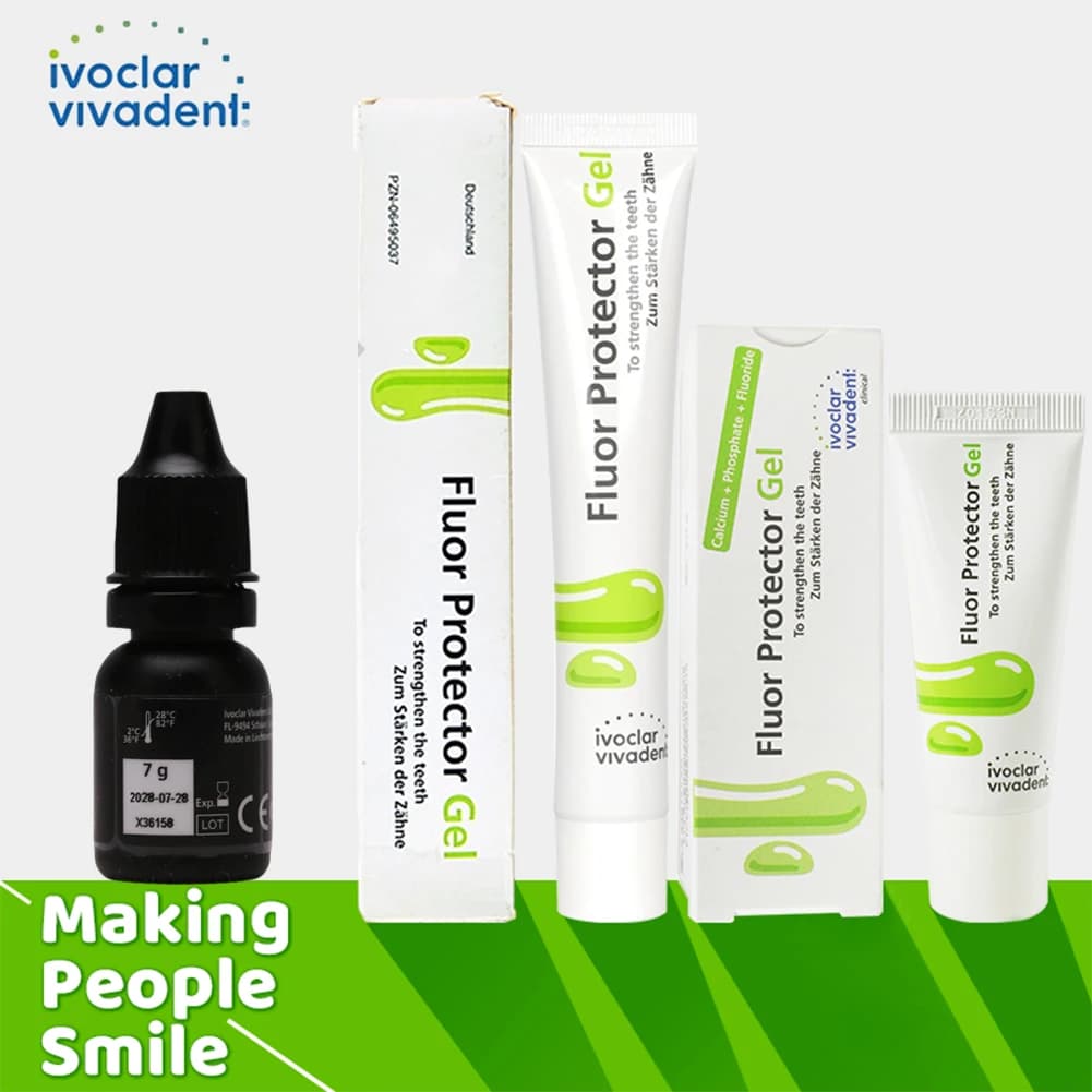 Ivoclar Vivadent Fluor Protector S, Fluorescent Gel for Dentali Clinics, for Children and Adults, Oral Care, Dentinous Protection and Disposable