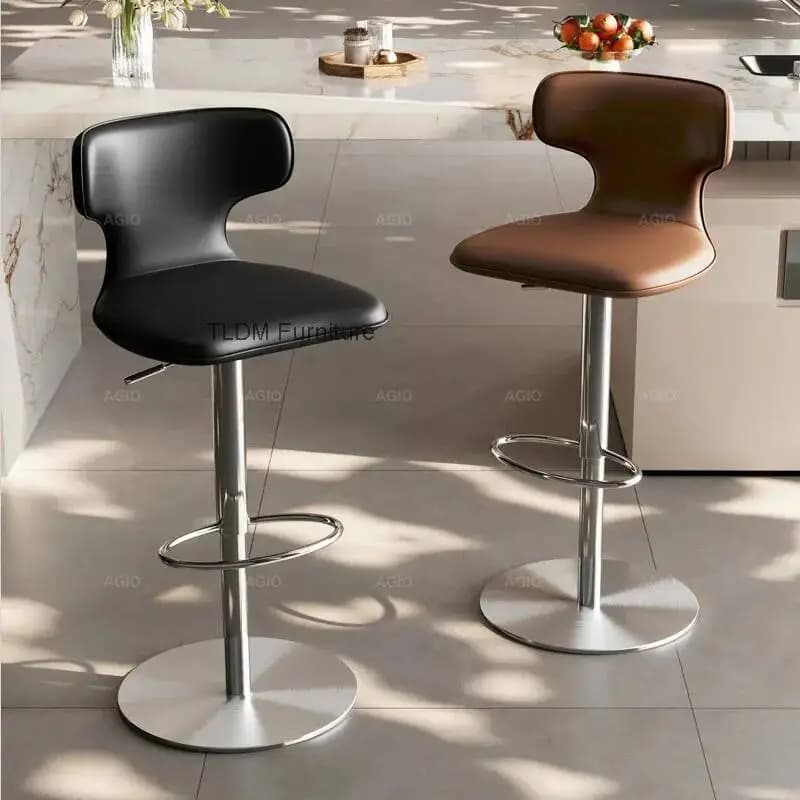 Sgabelli da Bar Ergonomici Minimalisti, Sedie da Gaming con Schienale, Regolabili per Campeggio e Uso Professionale, con Funzione Relax, Arredamento per Bar