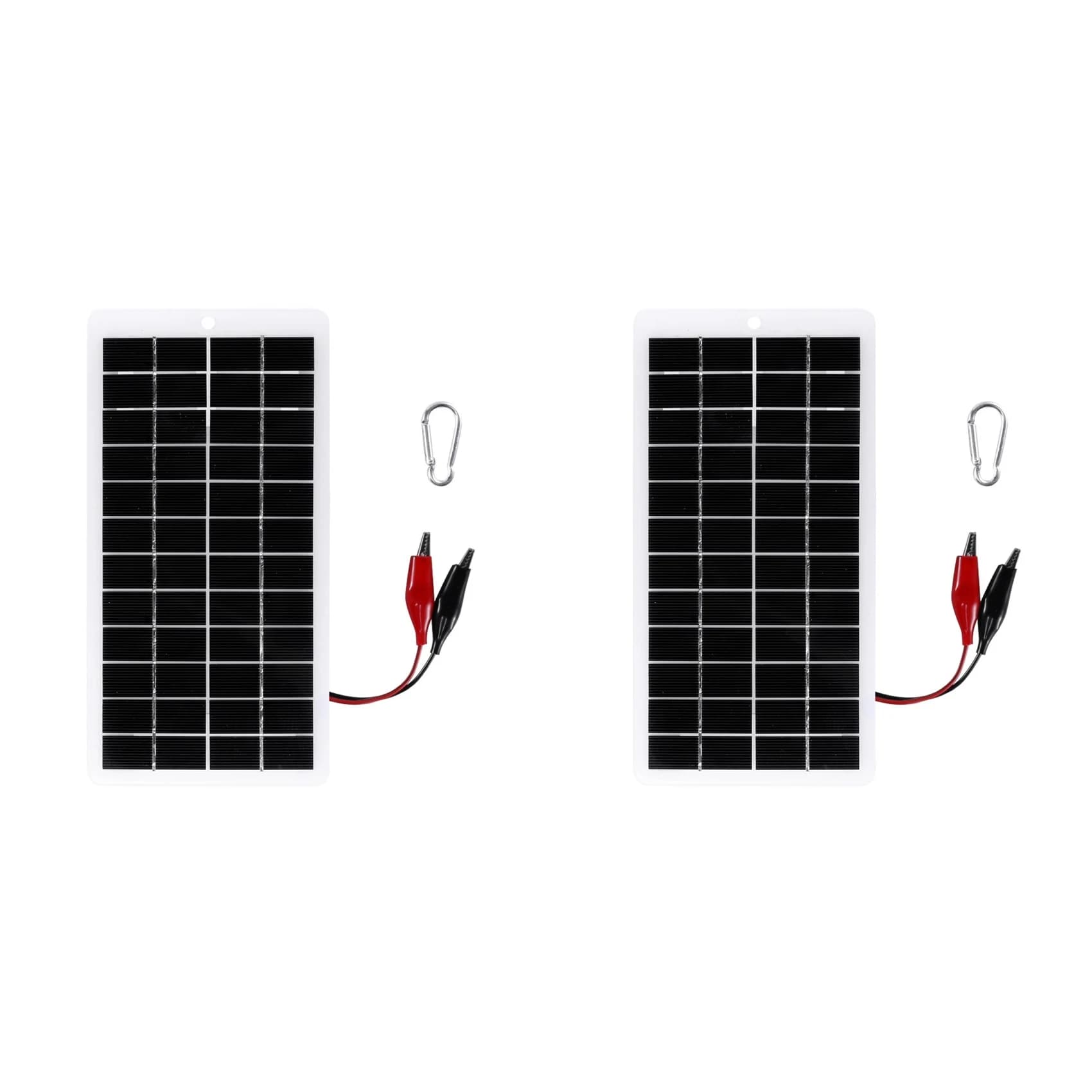 【PUBLICITY】2X Pannello solare da 5W 12V, pannelli in polisilicio, batteria solare per esterni, pannello solare portatile per caricabatterie per cellulari