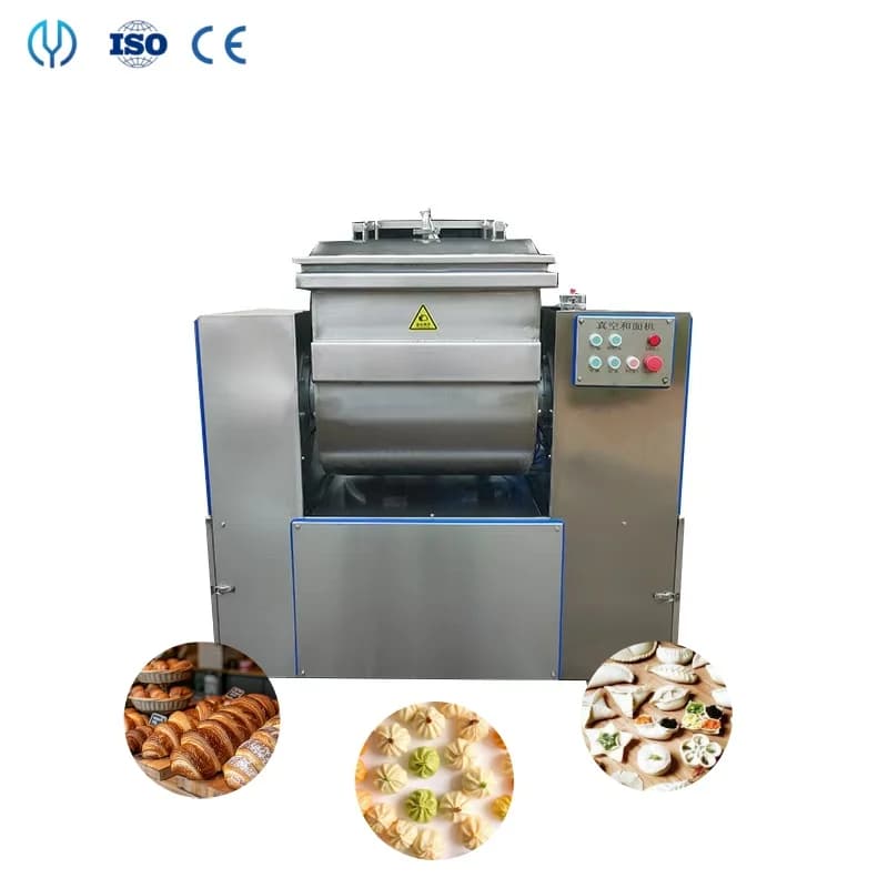 Impastatrice automatica Impastatrice elettrica industriale orizzontale per vuoto per piante per la lavorazione di pasta